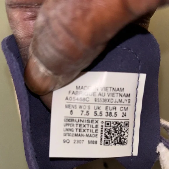 EUC Converse Blue High-Top platform Sneaker - Picture 7 of 10